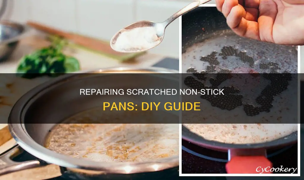 how to repair scratched non stick pan