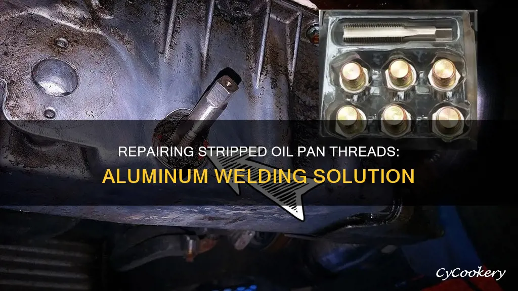 how to repair stripped oil pan threads aluminum