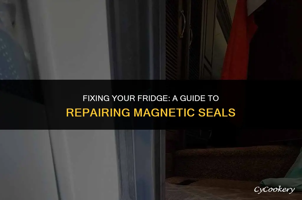 how to repair the magnetic seal on a refrigerator