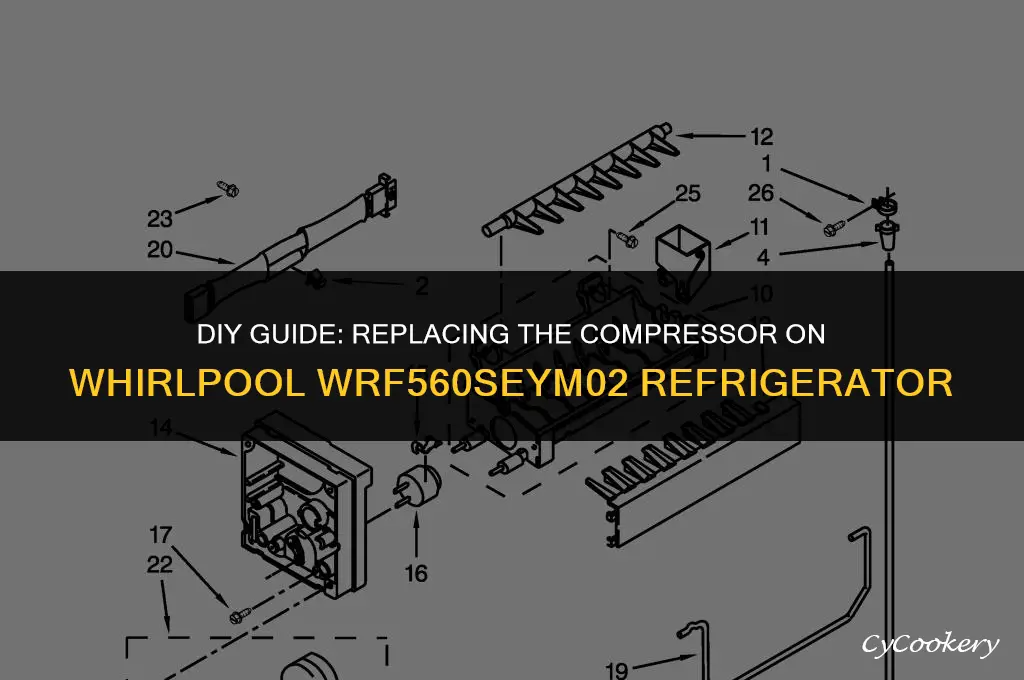 how to replaace compressor on refrigerator model wrf560seym02