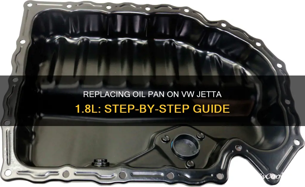 how to replace 1.8 l oil pan on vw jetta