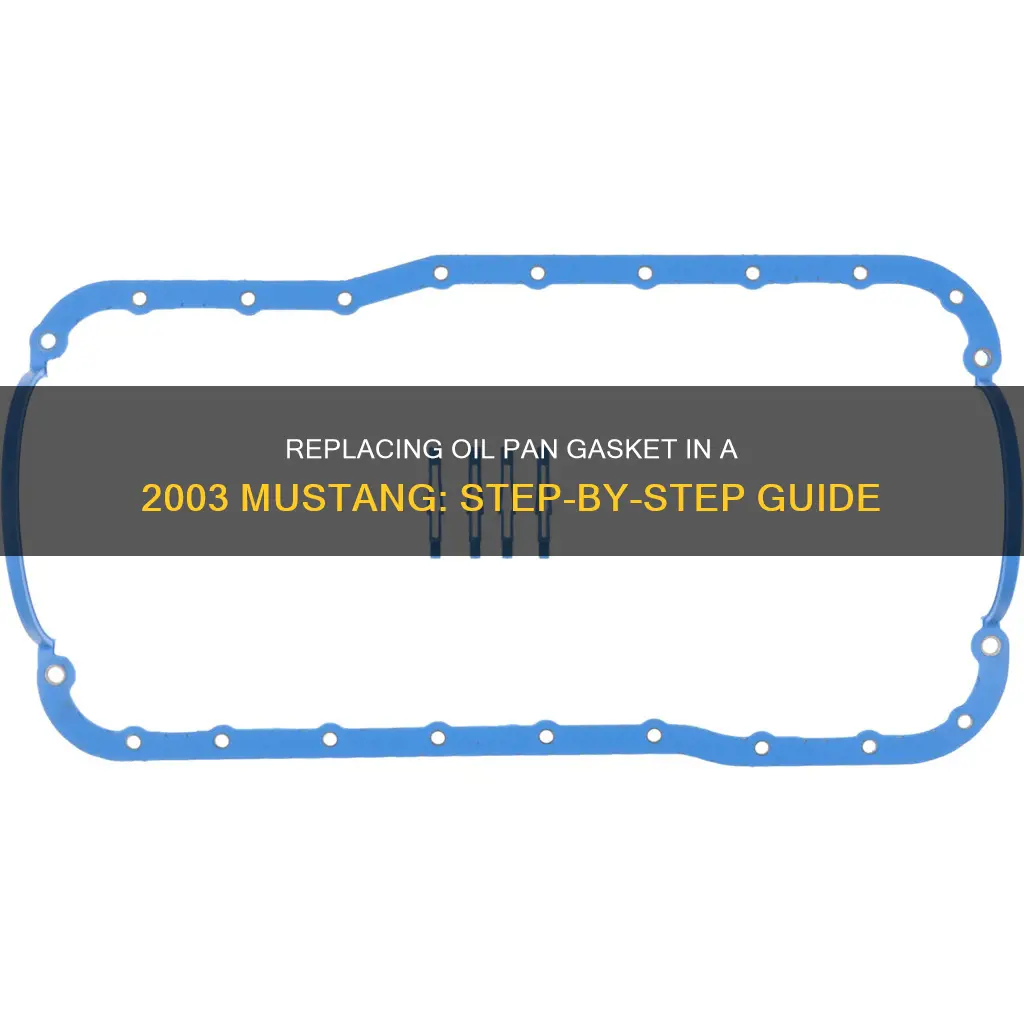 how to replace 2003 mustang oil pan gasket