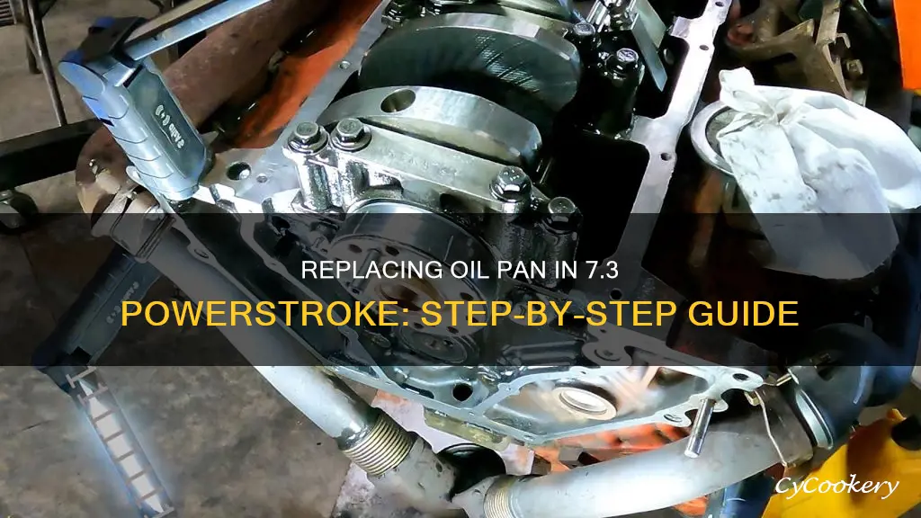 how to replace 7.3 powerstroke oil pan