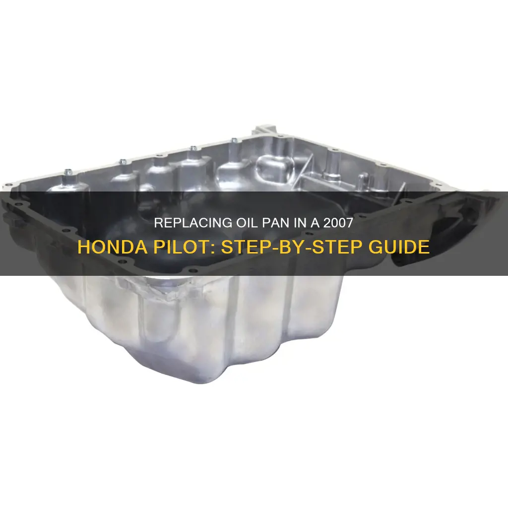 how to replace a 2007 honda pilot oil pan