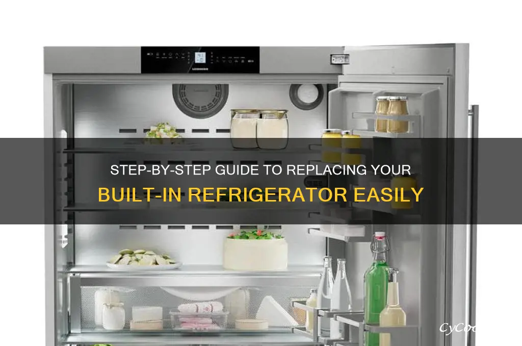how to replace a built in refrigerator