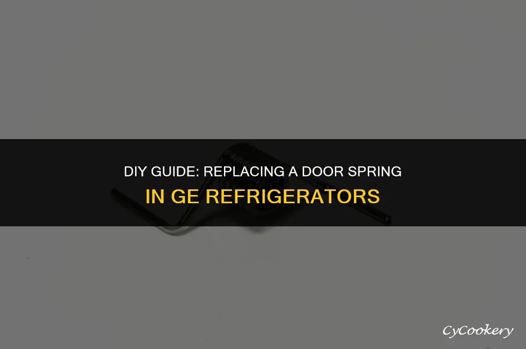 how to replace a door spring in ge refrigerator