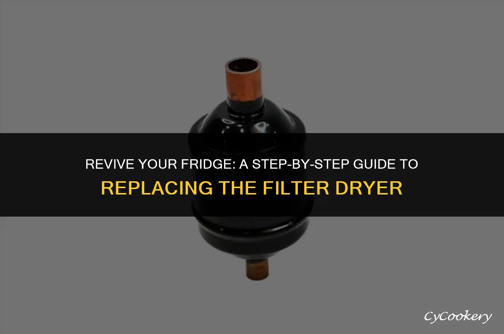 how to replace a filter drier on a refrigerator