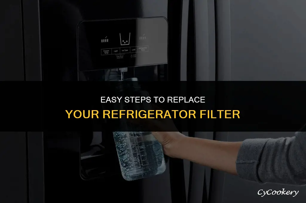 how to replace a filter in a refrigerator