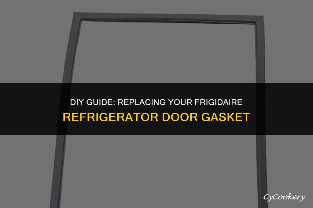 how to replace a frigidaire refrigerator door gasket