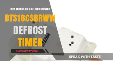 DIY Guide: Replacing the Defrost Timer in Your GE DTS18CSBRWW Refrigerator