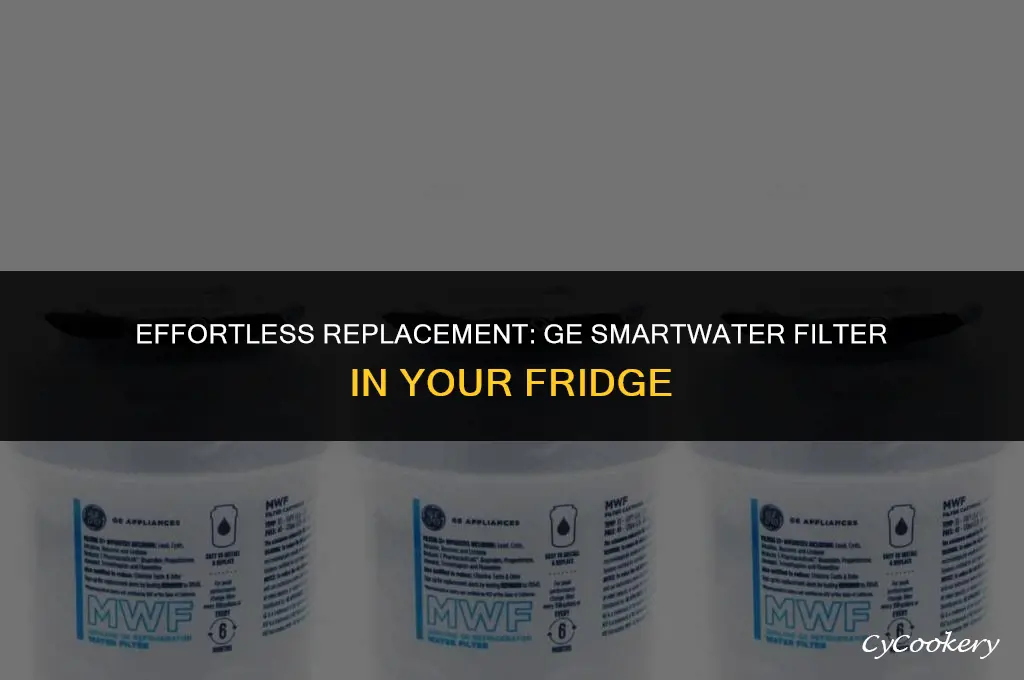 how to replace a ge smartwater filter in refrigerator