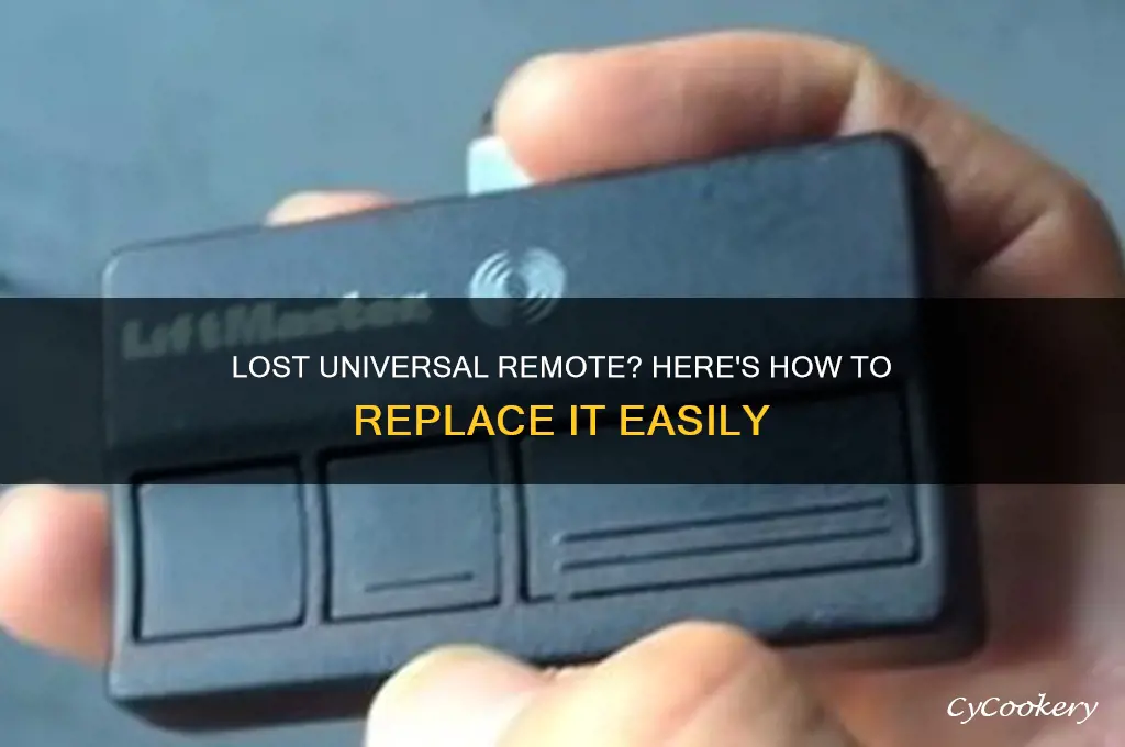how to replace a lost universal refrigeration