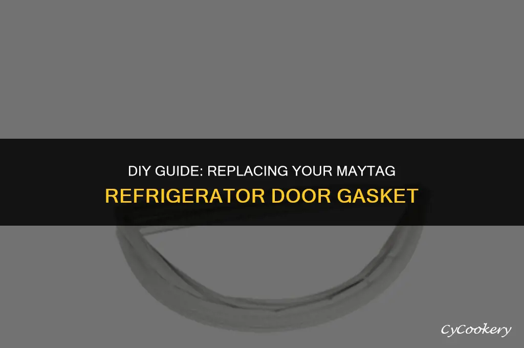 how to replace a maytag refrigerator door gasket