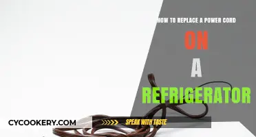 Easy Steps to Replace Your Refrigerator Power Cord Safely