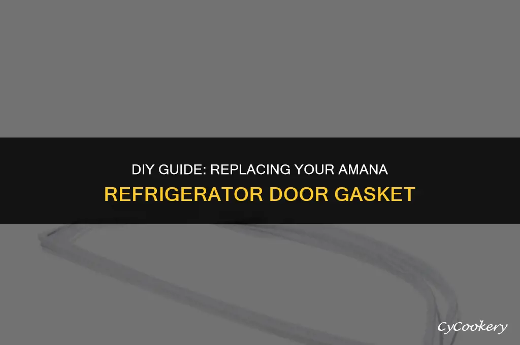 how to replace a refrigerator door gasket amana