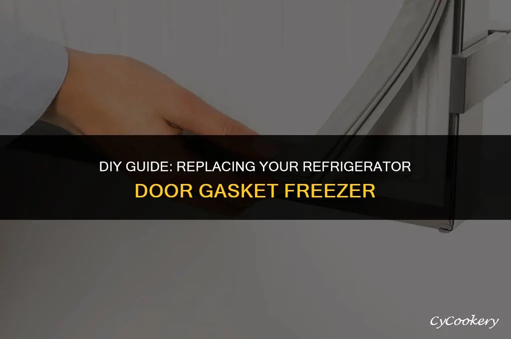 how to replace a refrigerator door gasket freezer