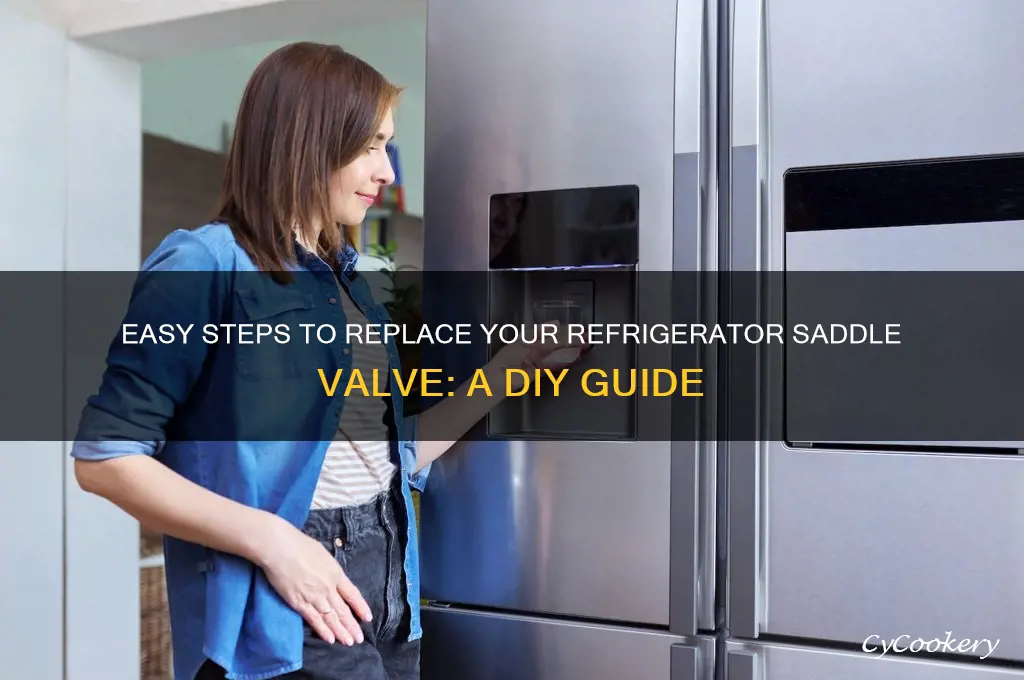 how to replace a refrigerator saddle valve