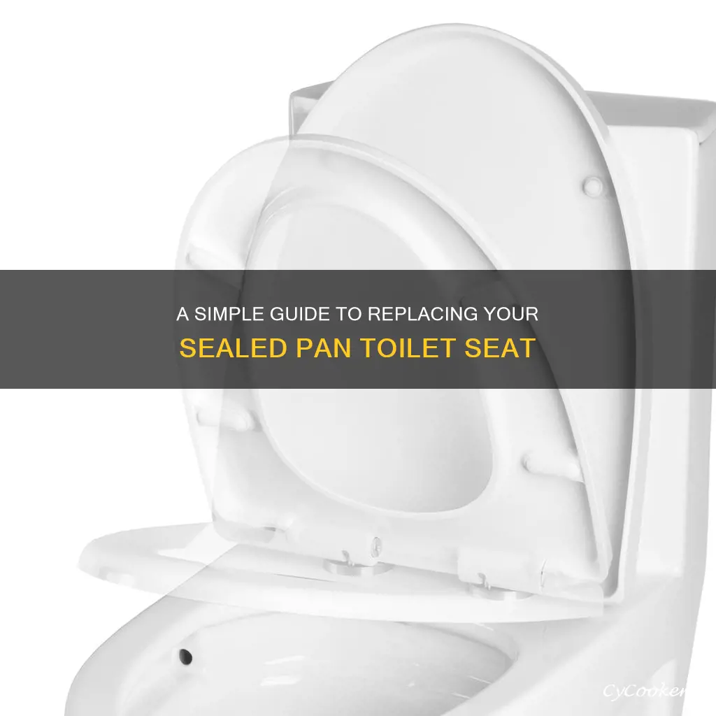 how to replace a sealed pan toilet seat