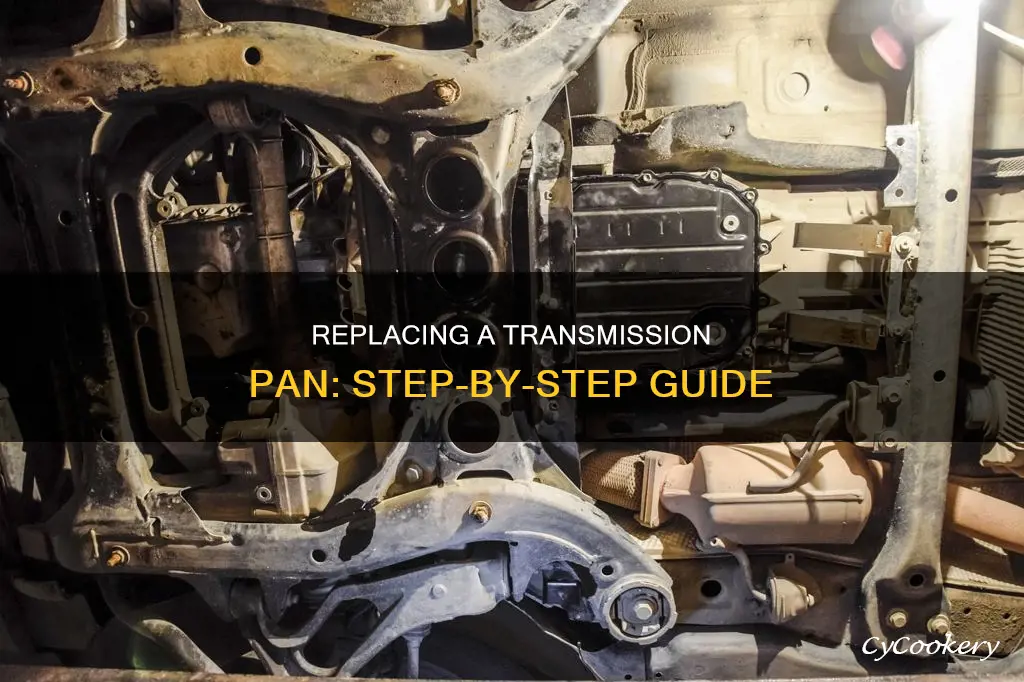 how to replace a transmission pan