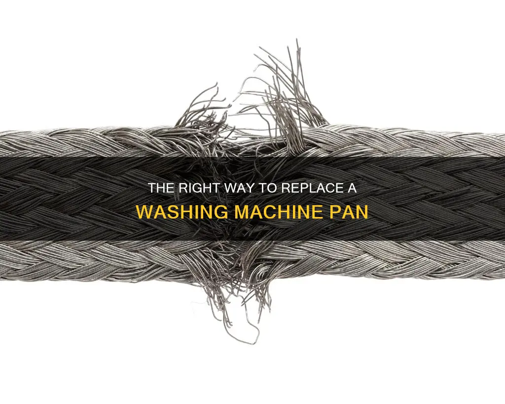 how to replace a washing machine pan