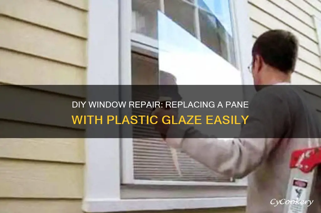 how to replace a window pane using plastic glaze