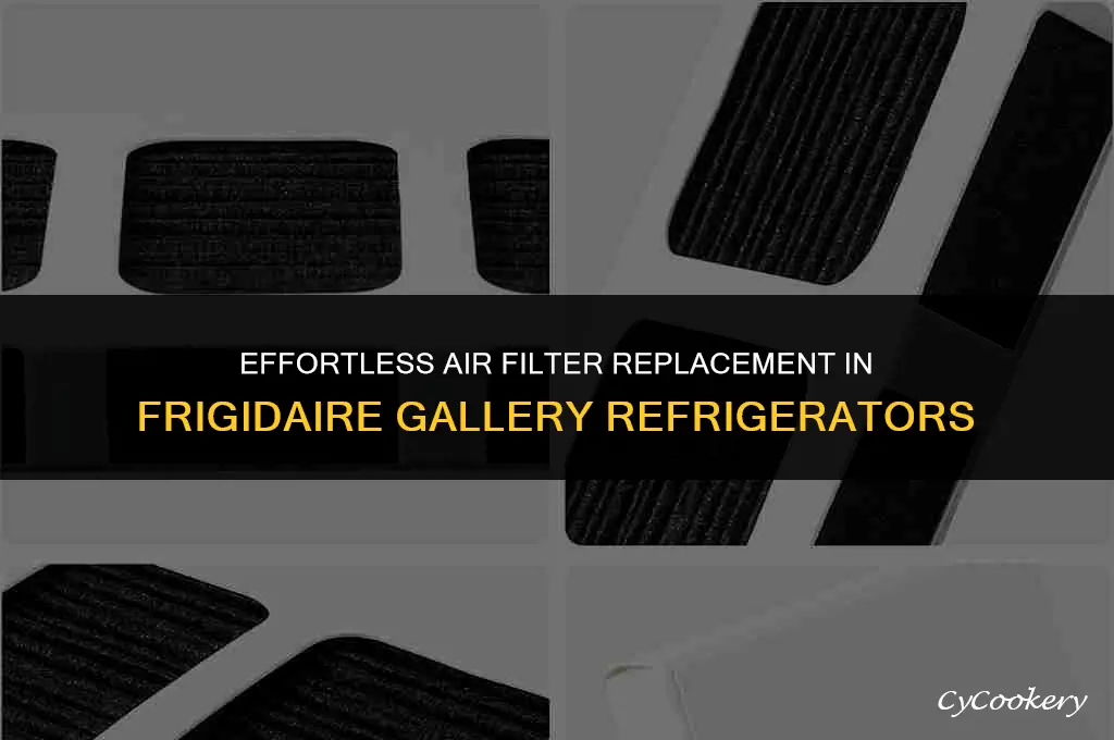 how to replace air filter in frigidaire gallery refrigerator