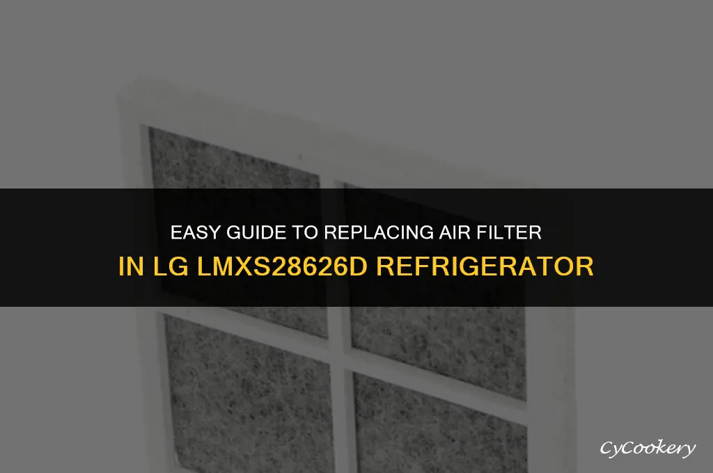 how to replace air filter in lg lmxs28626d refrigerator