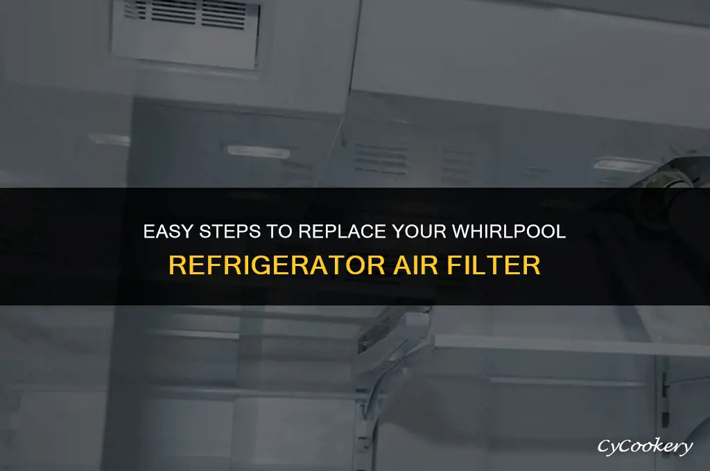 how to replace air filter in whirlpool refrigerator