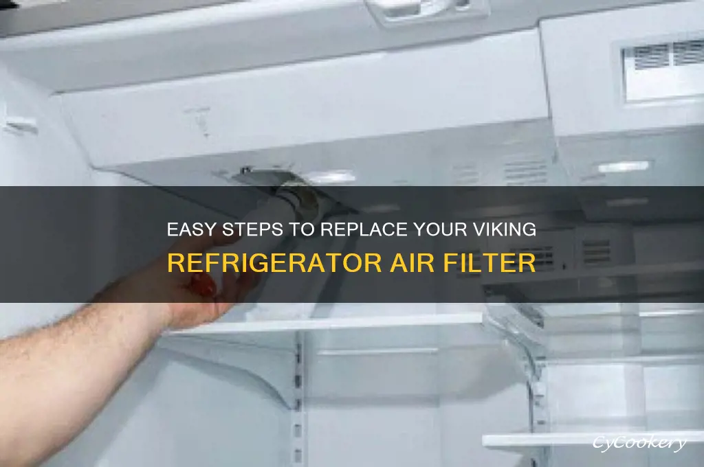 how to replace air filter viking refrigerator