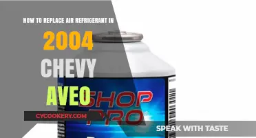 Revive Your 2004 Chevy Aveo: A Guide to Replacing Air Refrigerant