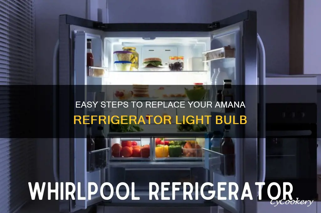 how to replace amana refrigerator light bulb