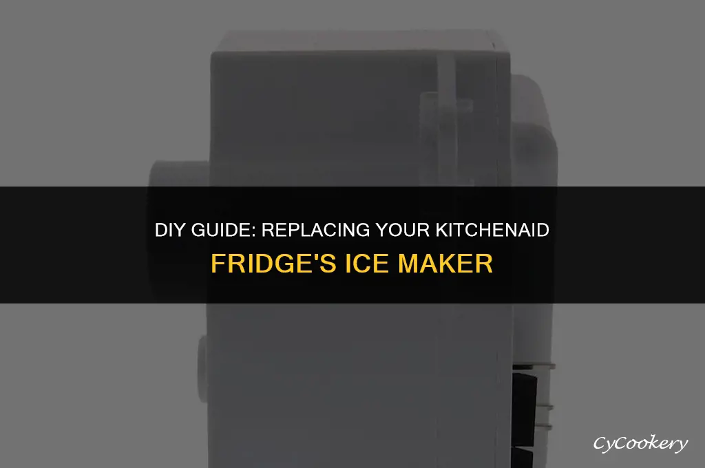 how to replace an icemaker in a kitchenaid refrigerator