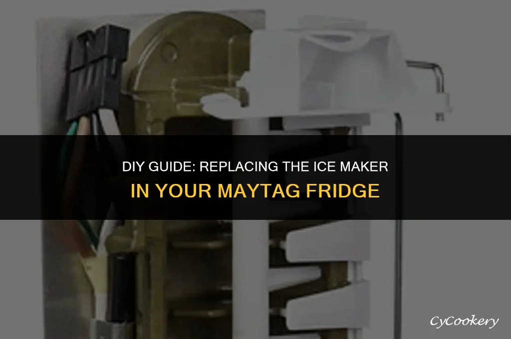 how to replace an icemaker in a maytag refrigerator