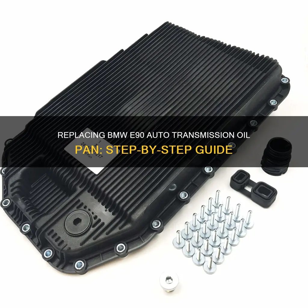 how to replace bmw e90 automatic transmission oil pan