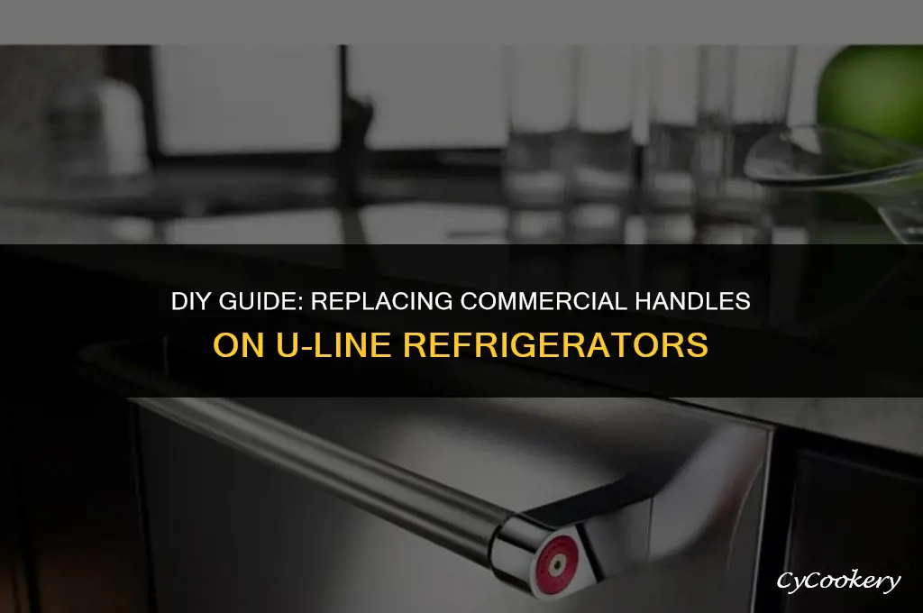 how to replace commercial handle on u-line refrigerator