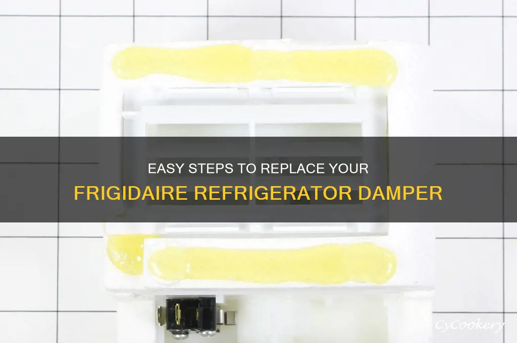 how to replace damper on frigidaire refrigerator