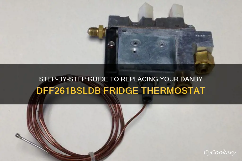 how to replace danby dff261bsldb refrigerator thermostat