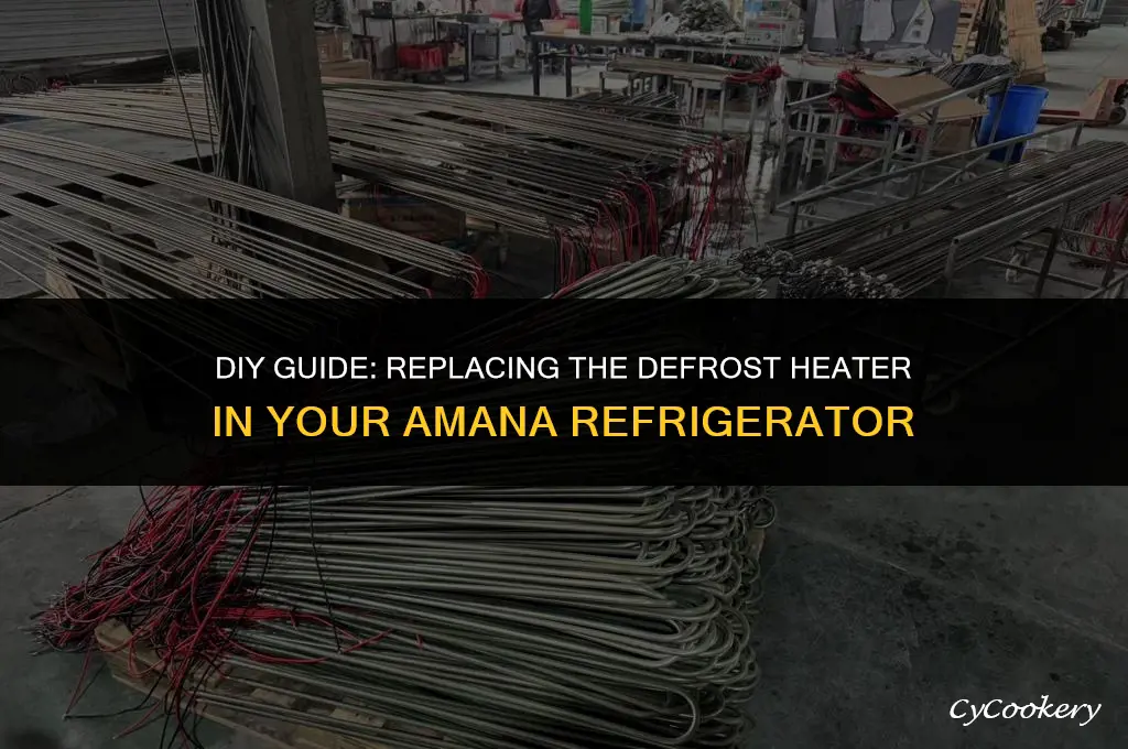 how to replace defrost heater in amana refrigerator