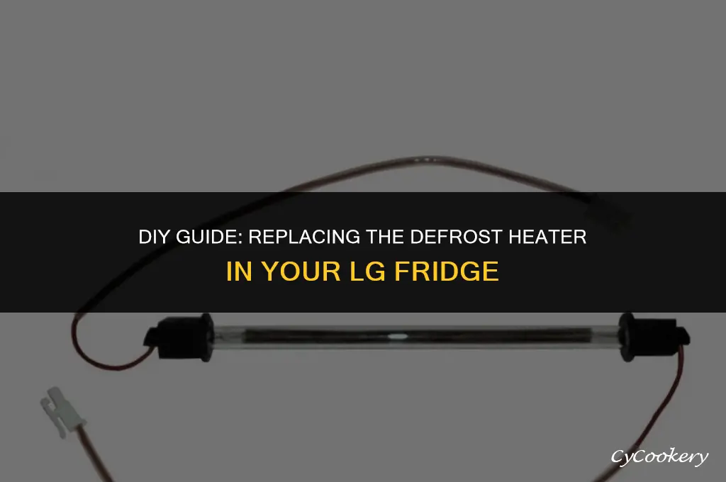 how to replace defrost heater in lg refrigerator