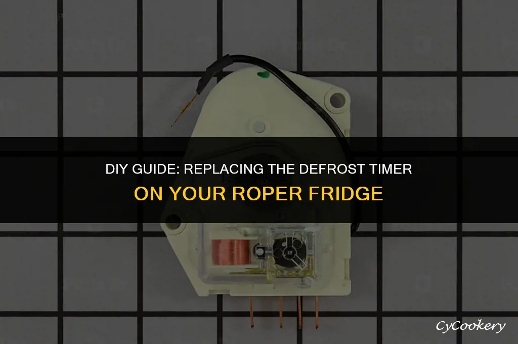 how to replace defrost timer on roper refrigerator