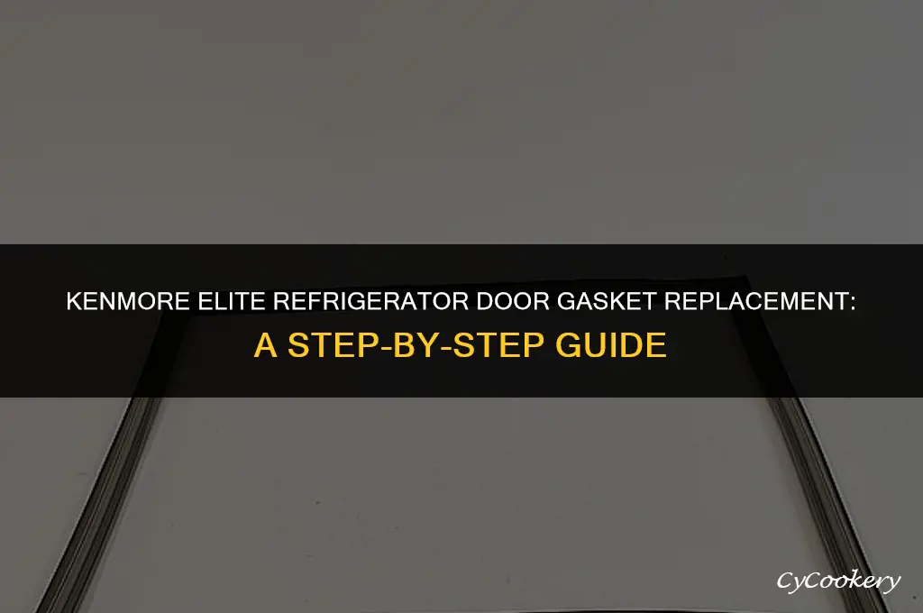 how to replace door gasket on kenmore elite refrigerator