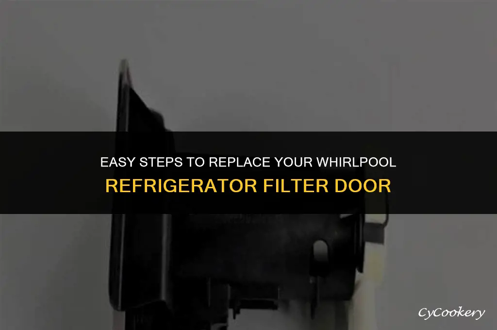 how to replace door on whirlpool refrigerator filter