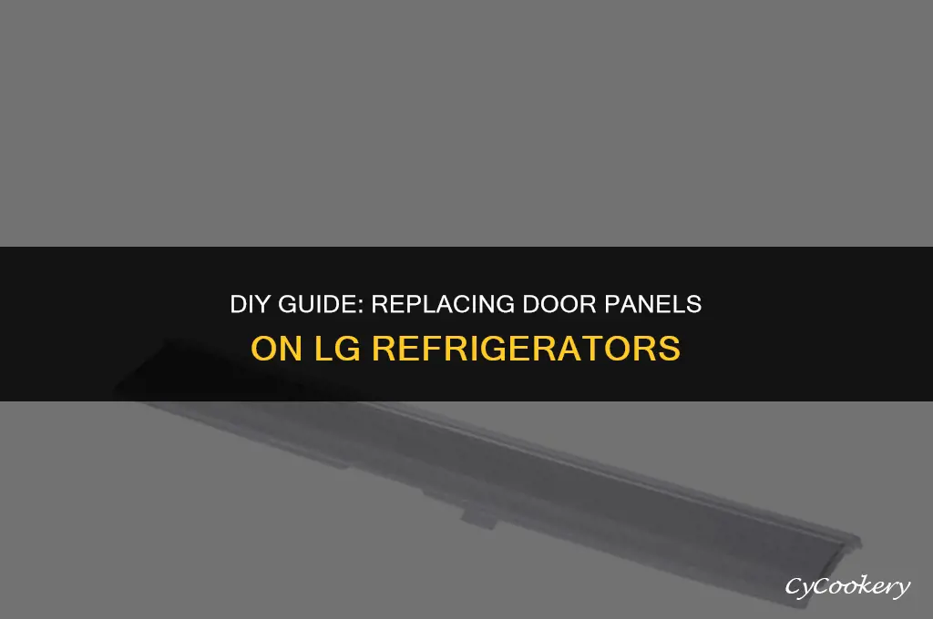 how to replace door panel on a lg refrigerator