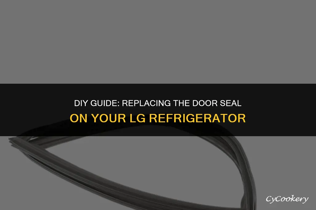 how to replace door seal on lg refrigerator