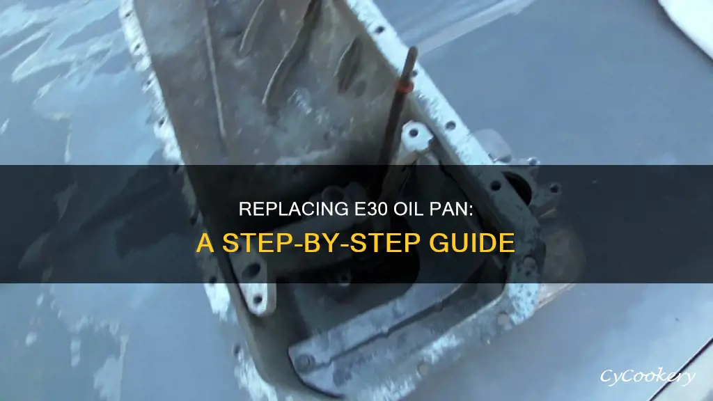 how to replace e30 oil pan