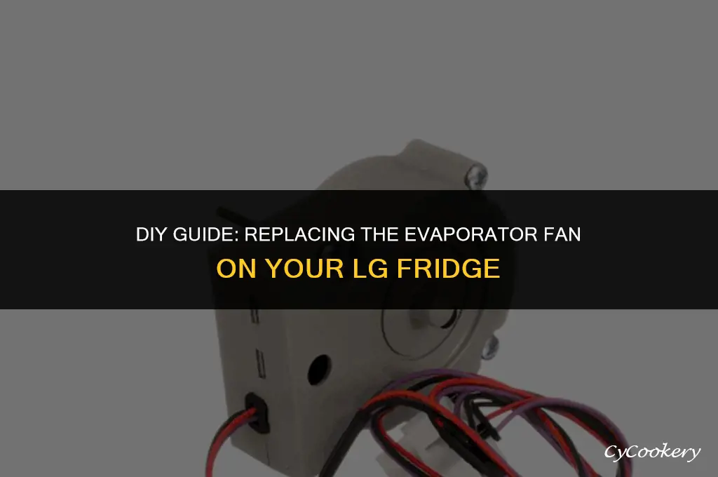 how to replace evaporator fan on lg refrigerator