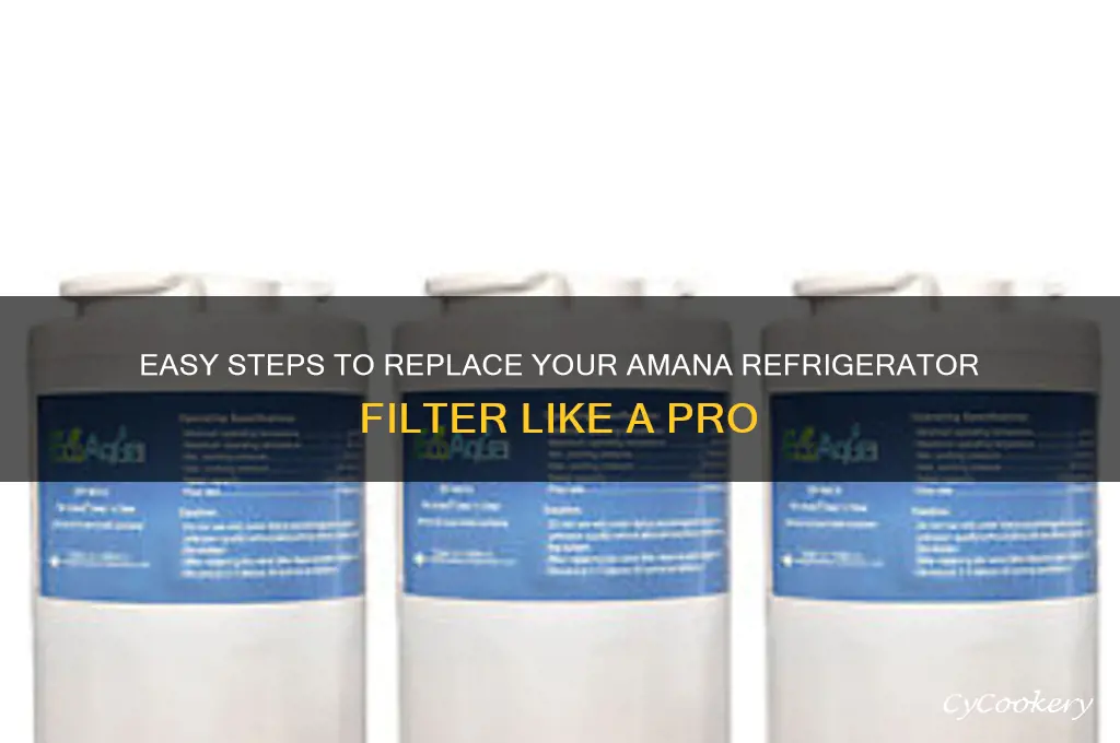 how to replace filter in amana refrigerator