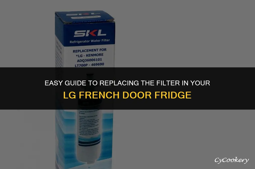 how to replace filter in lg french door refrigerator