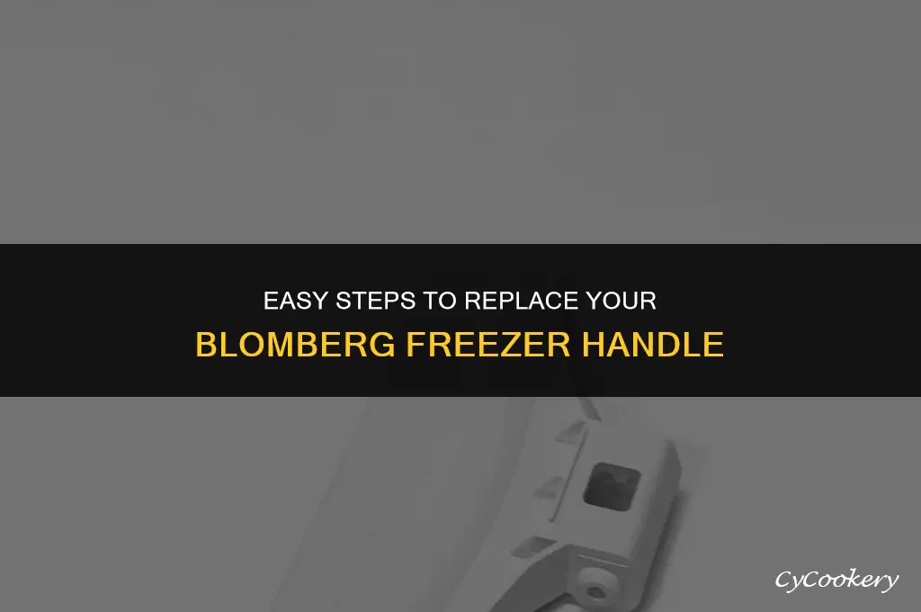 how to replace freezer handle on a blomberg refrigerator