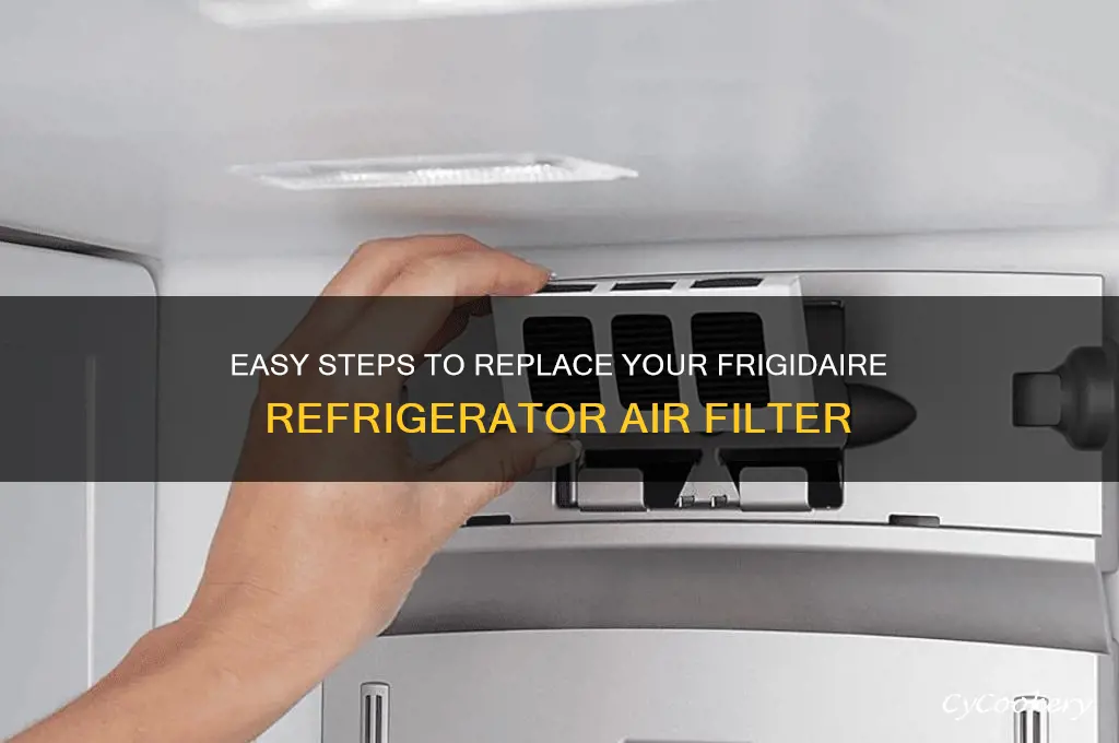 how to replace frigidaire refrigerator air filter